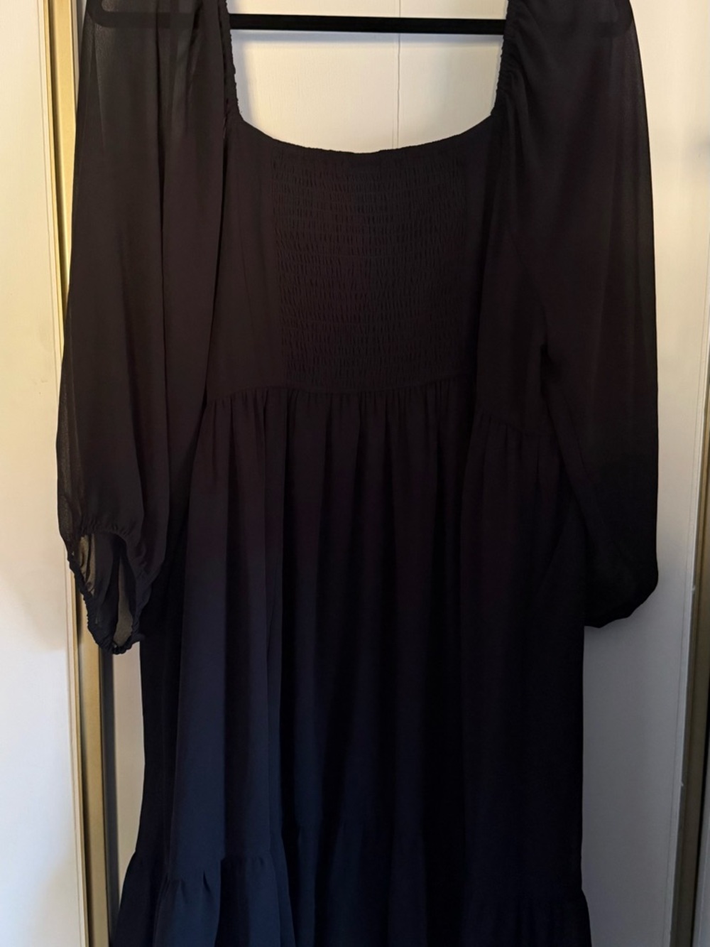 NWOT Torrid Chiffon Tiered Mini Dress Black size 2 - Picture 7 of 12